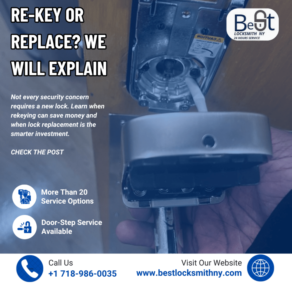 Best Locksmith NY – Is It Cheaper to Re-Key or Change the Whole Lock?